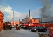 В Перми горел склад теплоизоляционных материалов